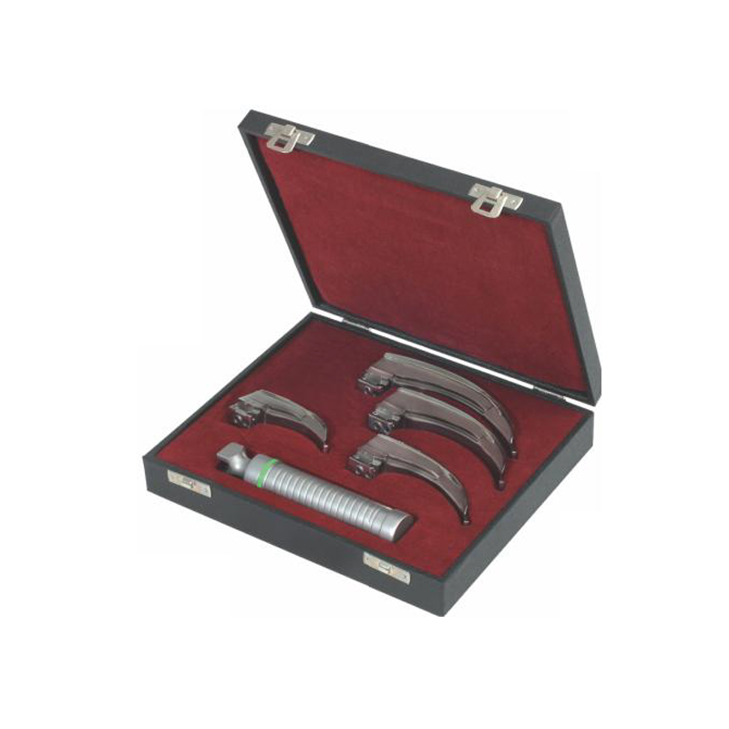 miller-fiber-optic-laryngoscope-set-with-medium-handle