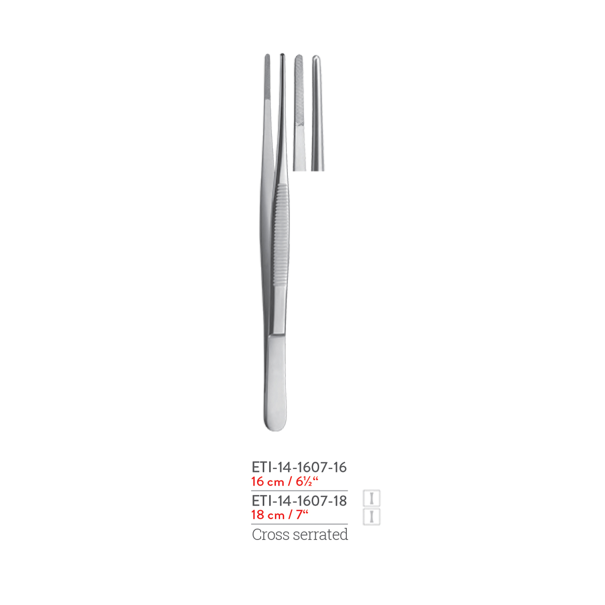 cross-serrated